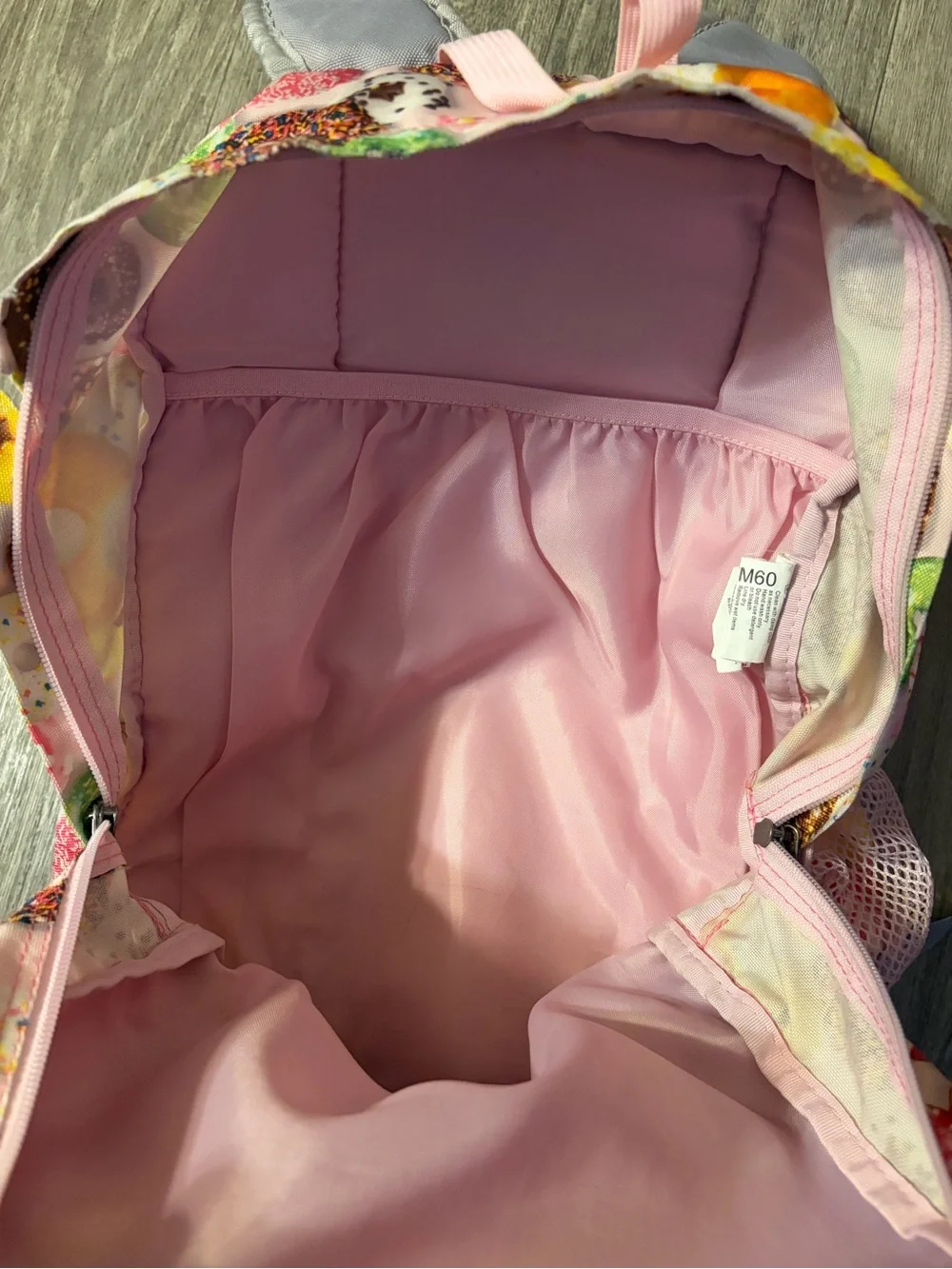 JanSport Trans Donut Print Backpack Pink Kawaii School Book Bag Sprinkle Dounut